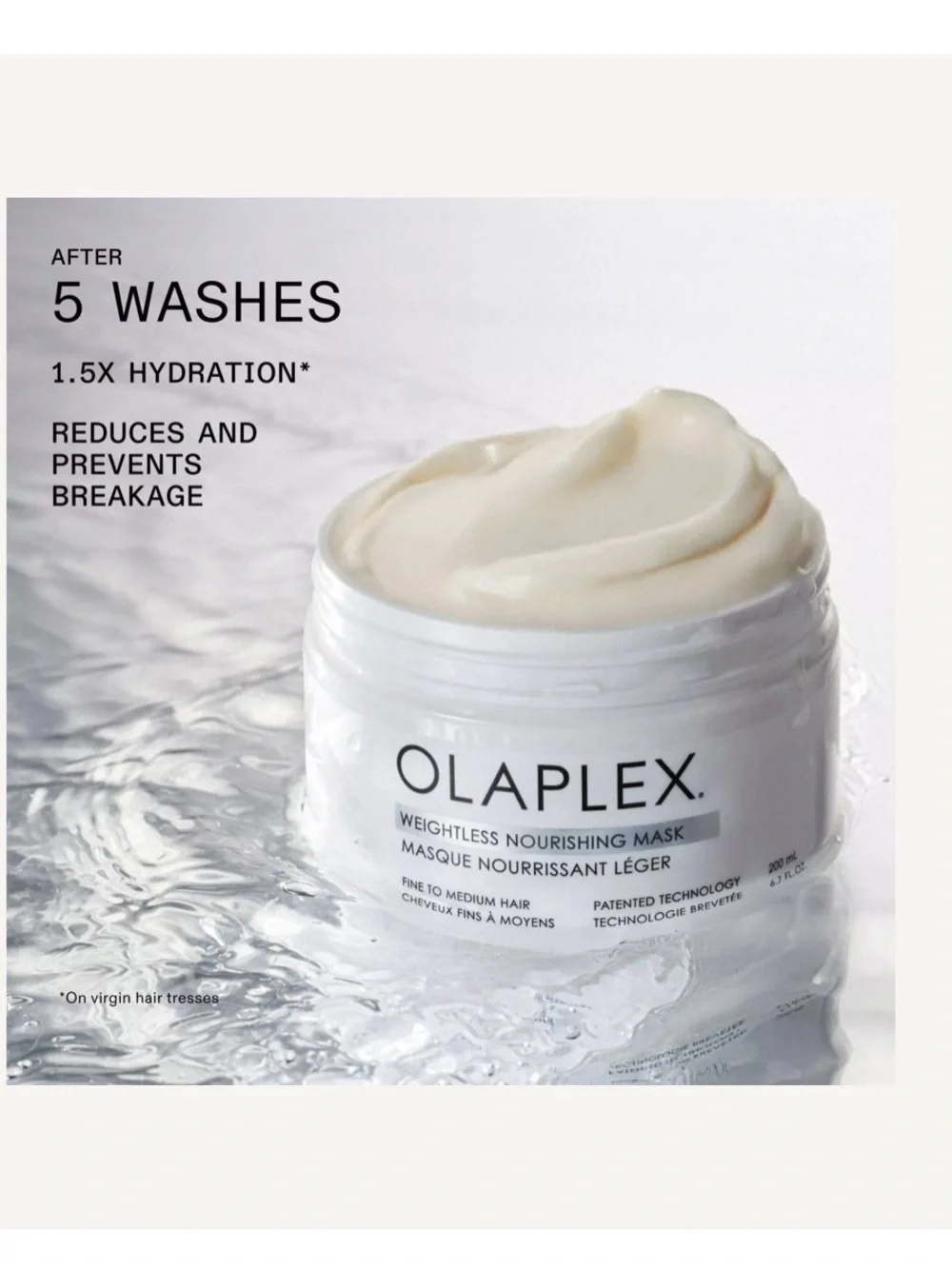 OLAPLEX White Weightless Nourishing Mask for Fine to Medium Hair
